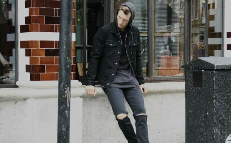 ripped-jeans-denim-jacket-mens-street-style