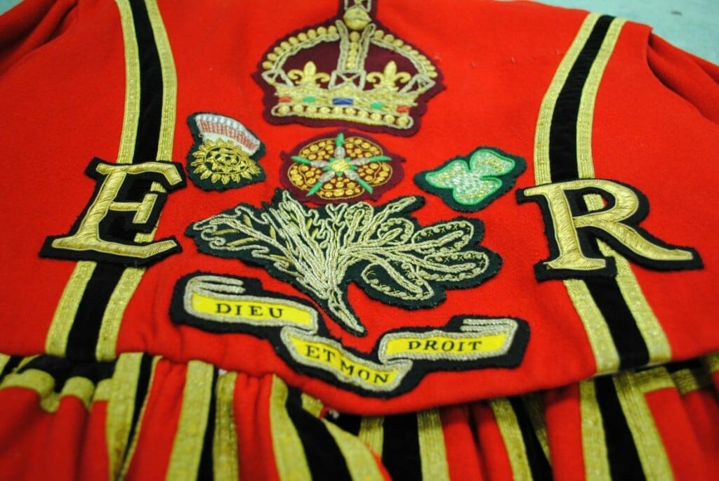 royal guard uniform at dege and skinner savile row