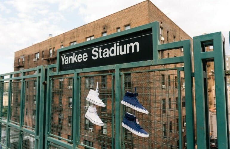 vans new york yankee sk8-hi stadium pic