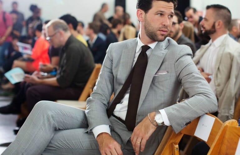 what to wear with a grey blazer men in grey suit