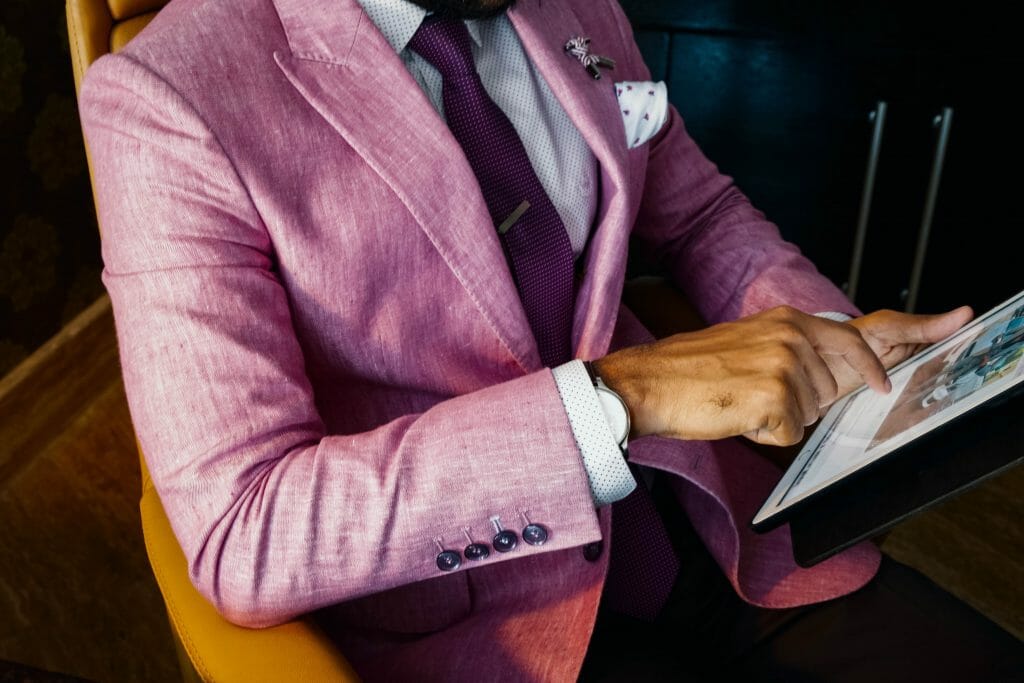Suit and Tie Combinations with a Pink Shirt