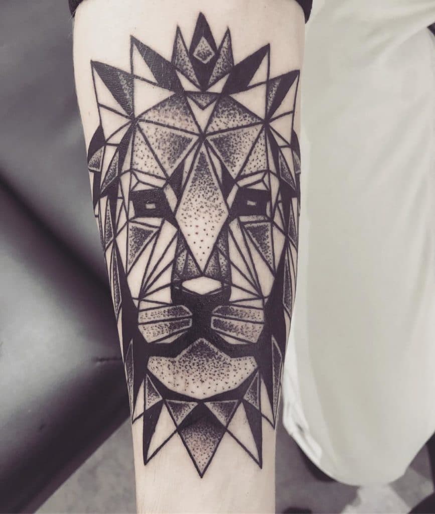 geometric lion