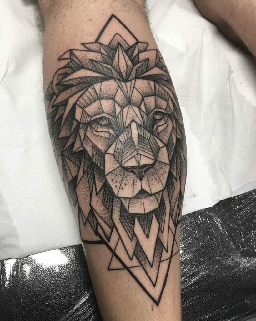 geometric lion