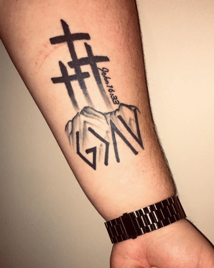 christian tattoos sleeve
