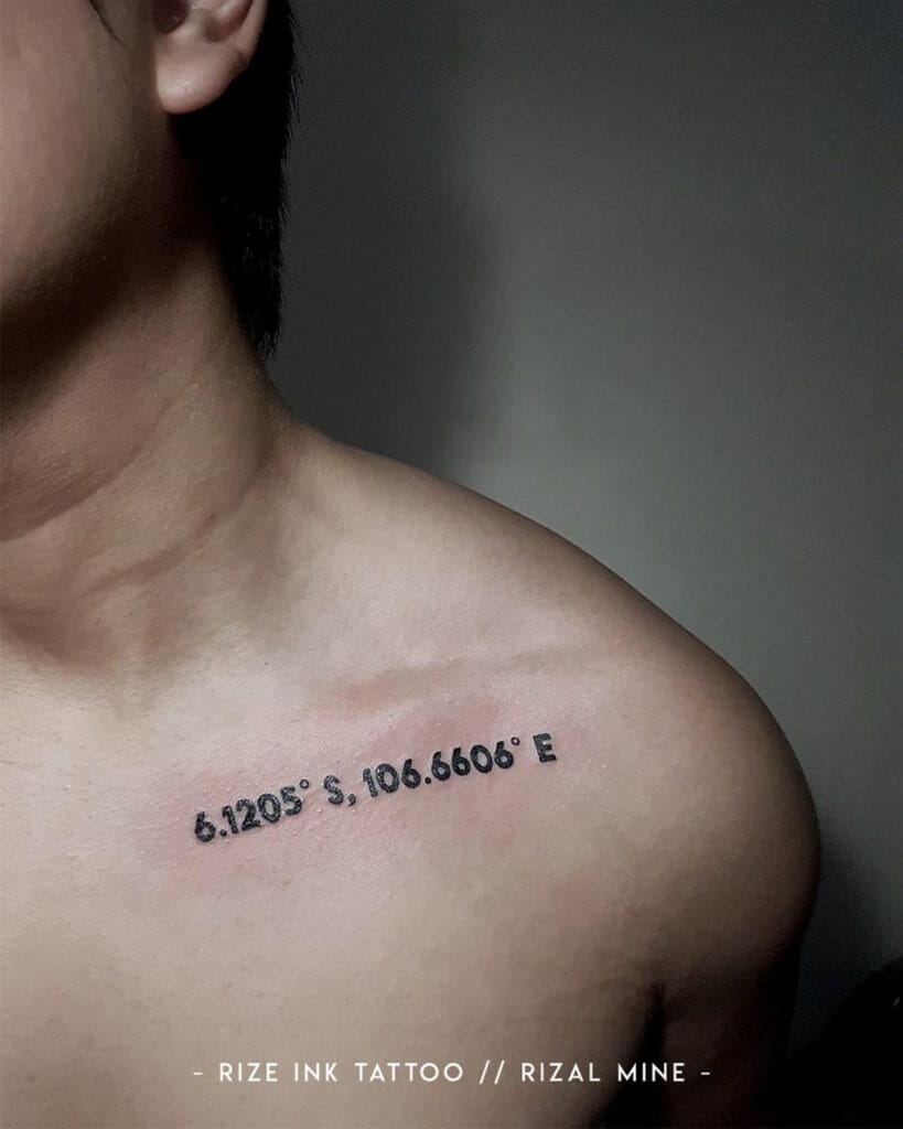 coordinates tattoo