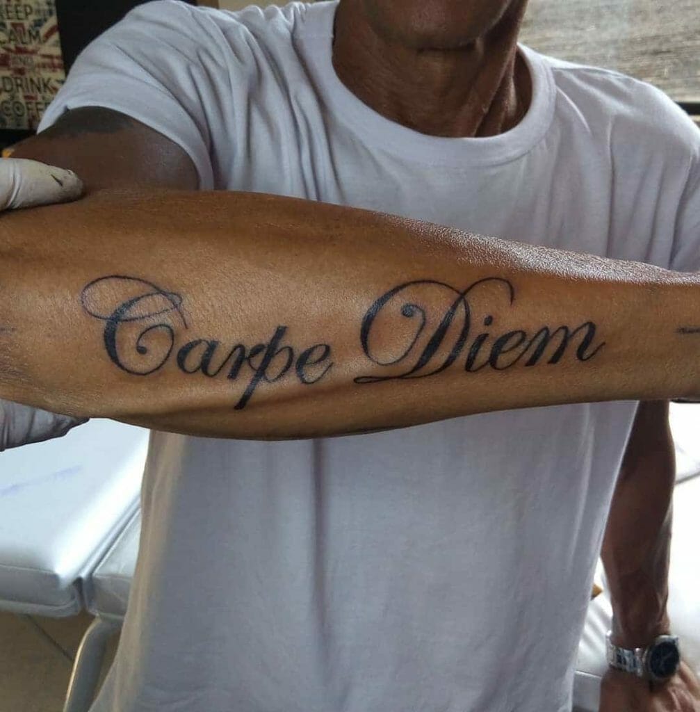 101 Amazing Carpe Diem Tattoo Designs You Need To See! - Outsons
