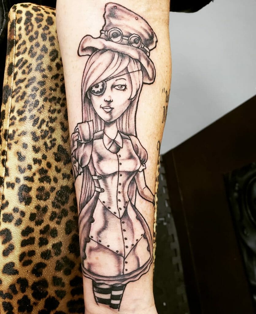 tatouage steampunk
