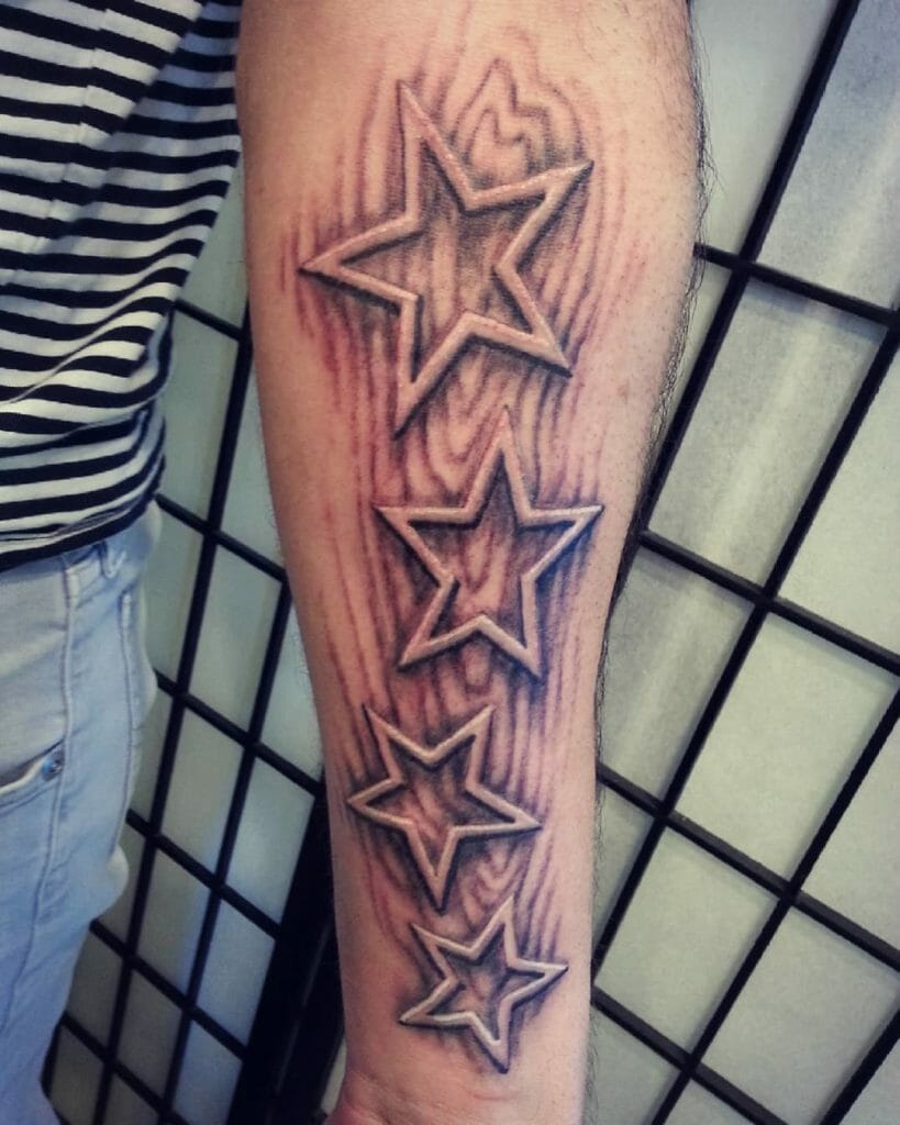 3d Star Tattoo
