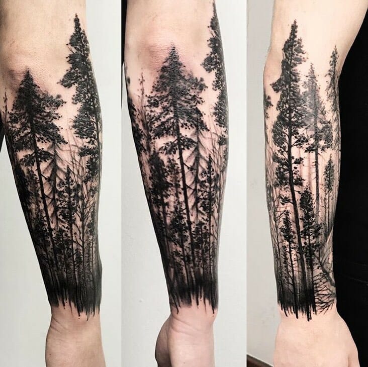 Discover 96+ about forest arm tattoo super cool - in.daotaonec