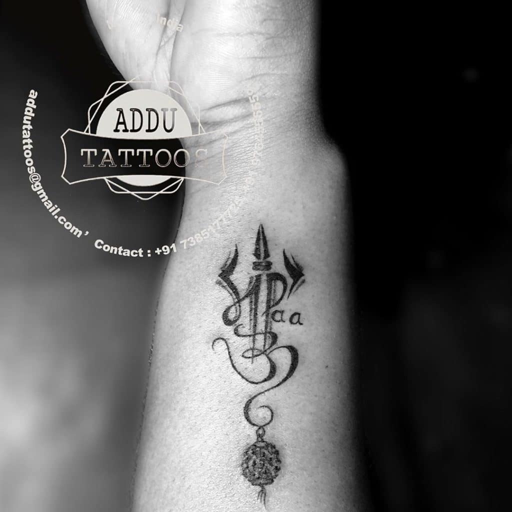 Tattoo uploaded by Samurai Tattoo mehsana  Mahadev tattoo Shiva tattoo  Trishul tattoo Lord shiva tattoo  Tattoodo