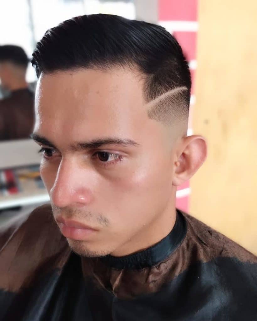 shaved sides haircut
