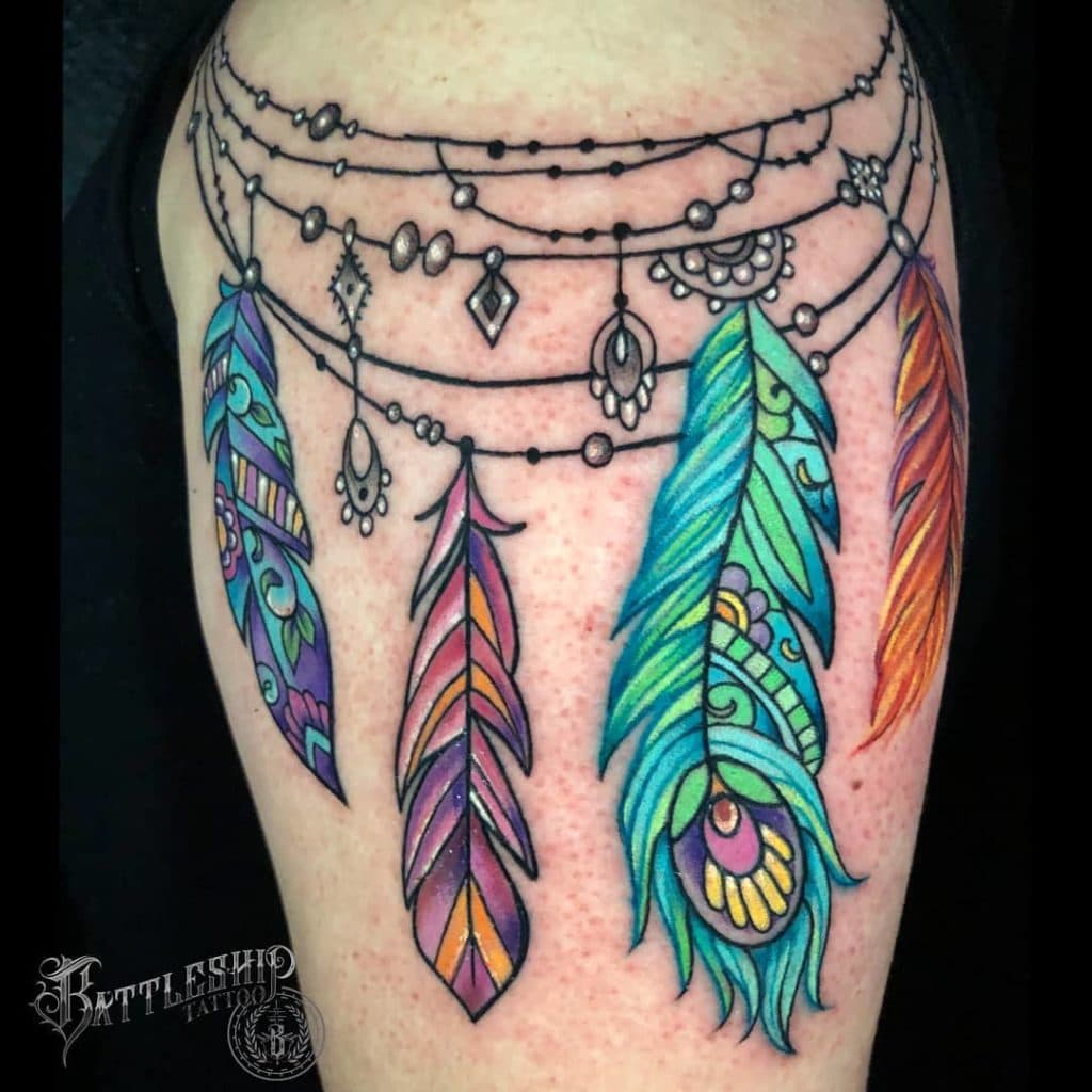 feather tattoo
