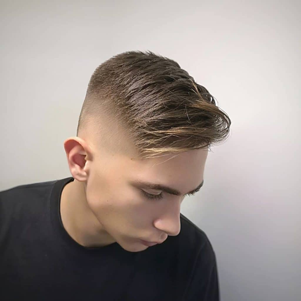shaved sides haircut