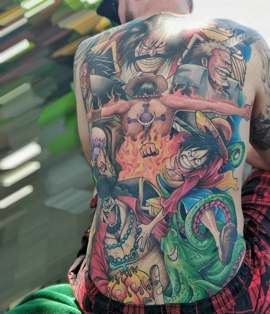 Back one piece tattoo anime series Outsons