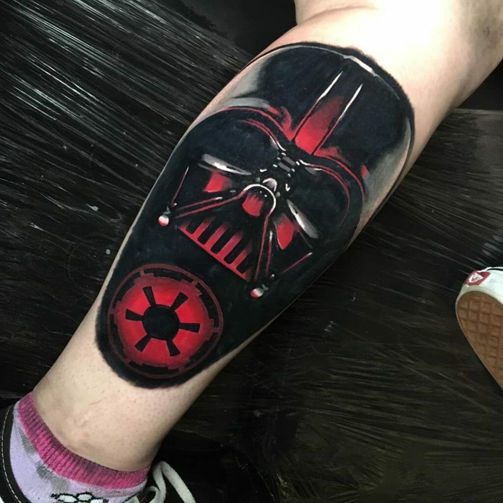 Black Darth Vader helmet tattoo for guys Outsons