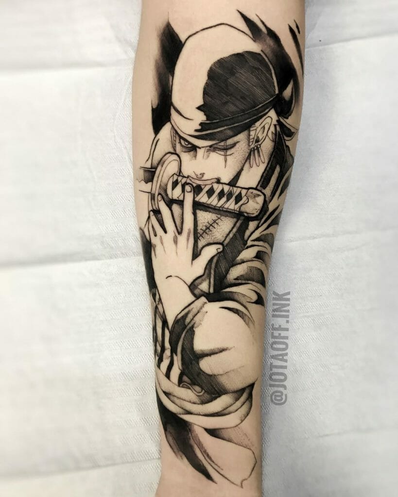 Black one piece anime tattoo designs Outsons