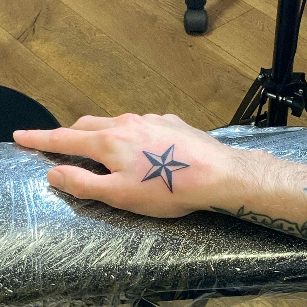 Small Hand Star Tattoo for Women  Small hand tattoos Star tattoos Hand  tattoos for guys