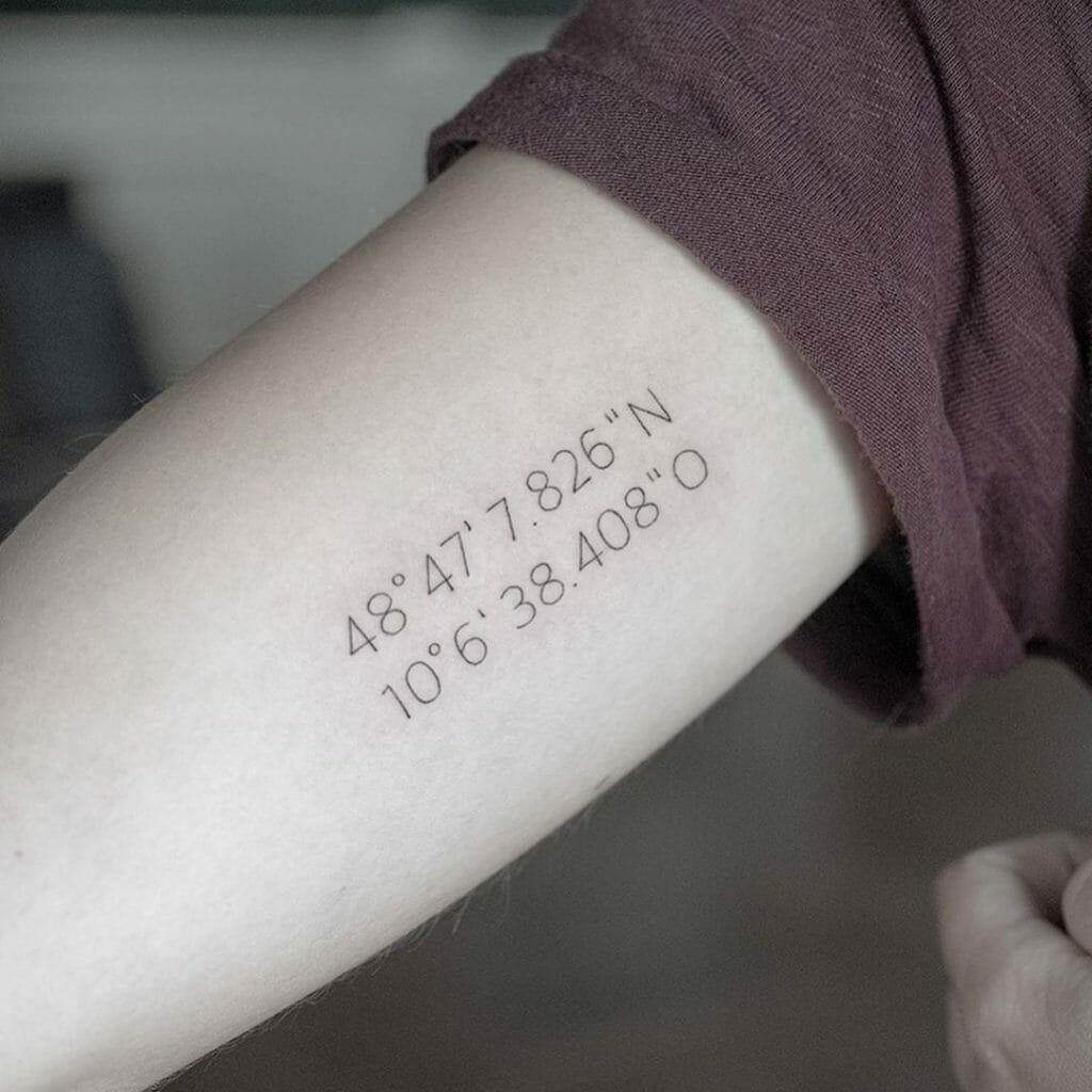 Coordinates tattoo designs Outsons