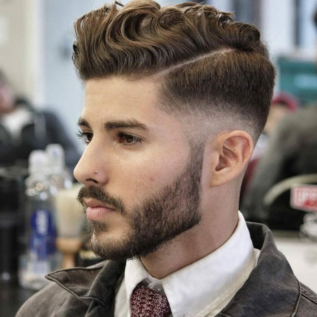 Curl stylish haircut for mens