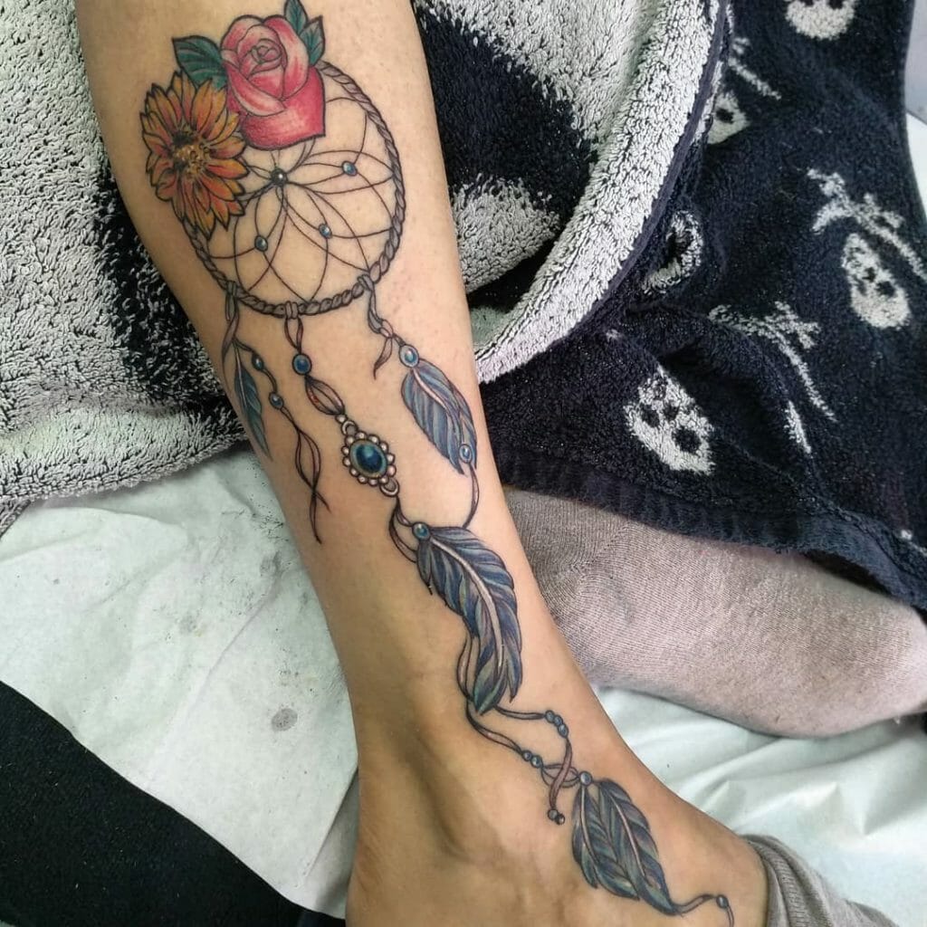 Dream catcher tattoo on side Outsons