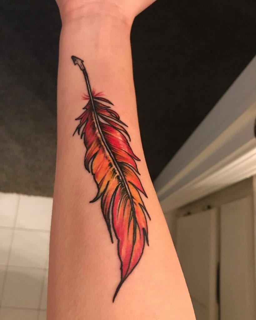 Feather tattoos5