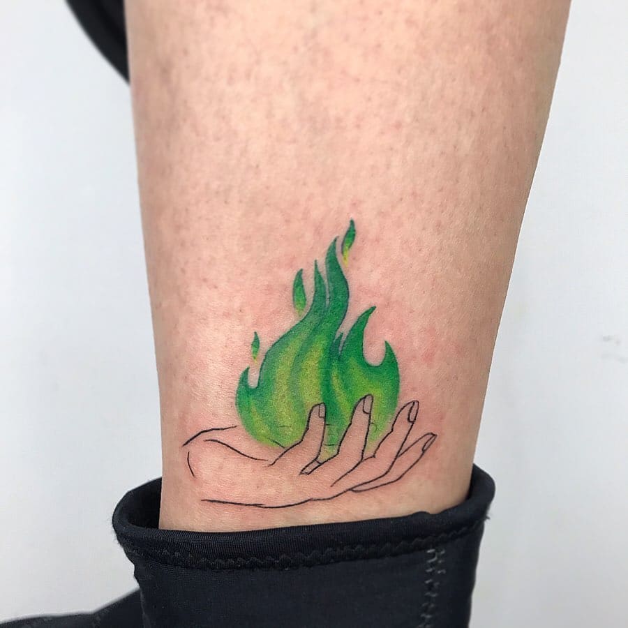 Flame tattoo