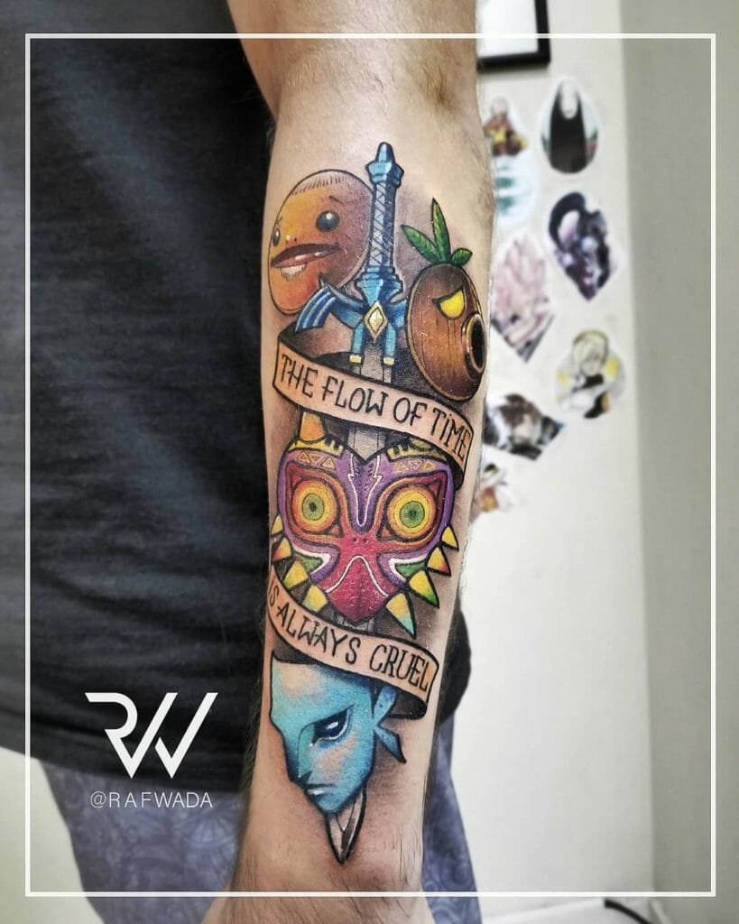 Gamer sleeve tattoo