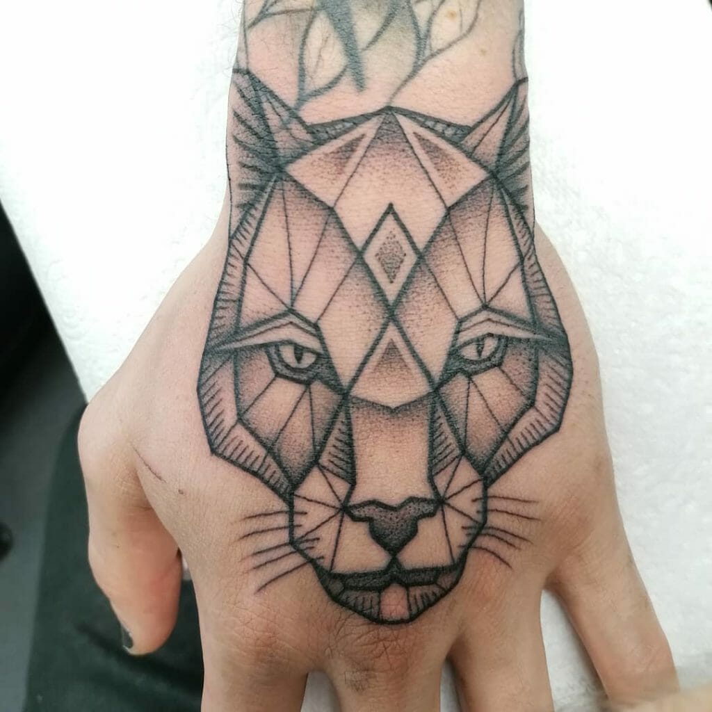 Geometric tattoos hand