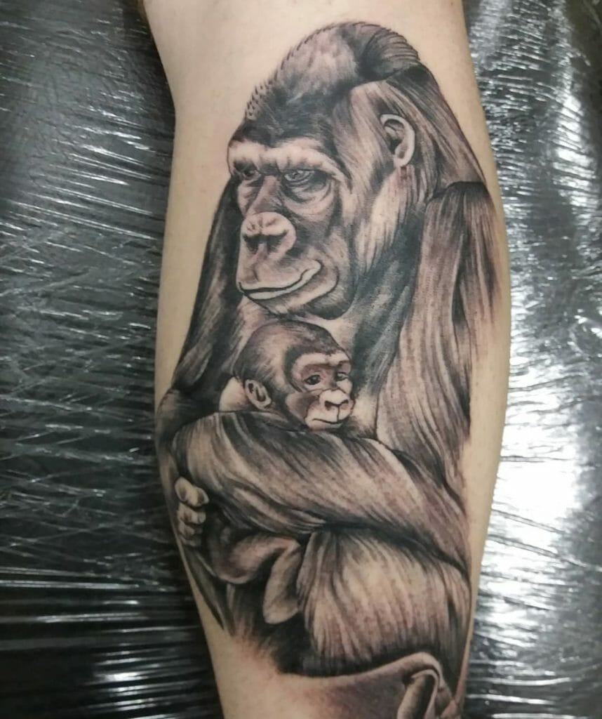 Gorilla tattoo chest meaning