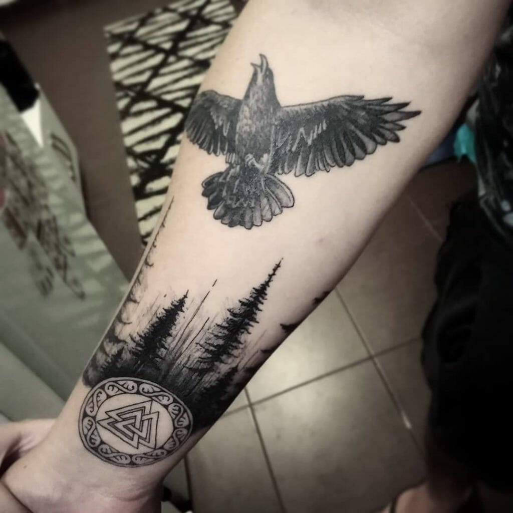 Grey nature sleeve tattoos Outsons