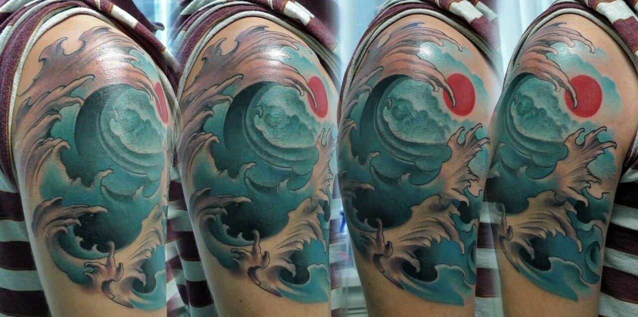 101 Amazing Japanese Wave Tattoo Designs You Need To See! | Outsons