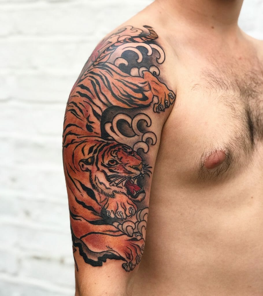 Japanese tiger tattoo123