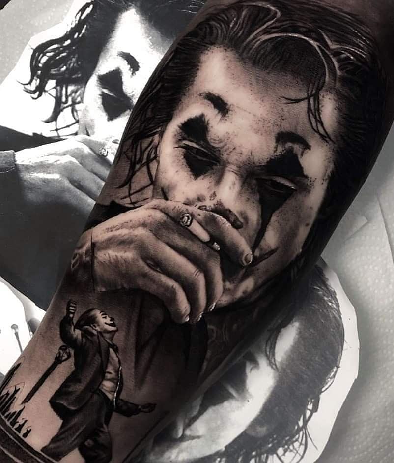 Joker black tattoo Outsons