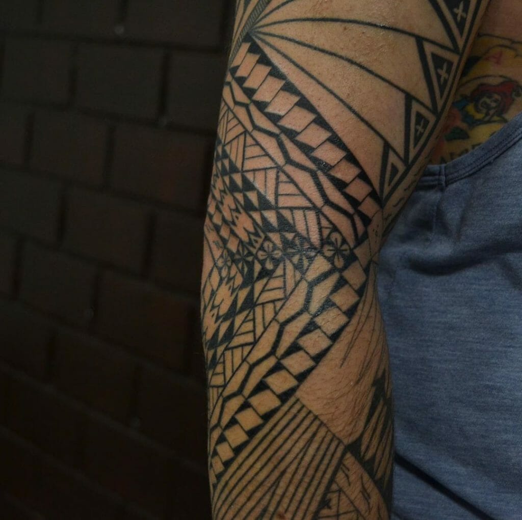 Mens’ tribal tattoo elbow Outsons