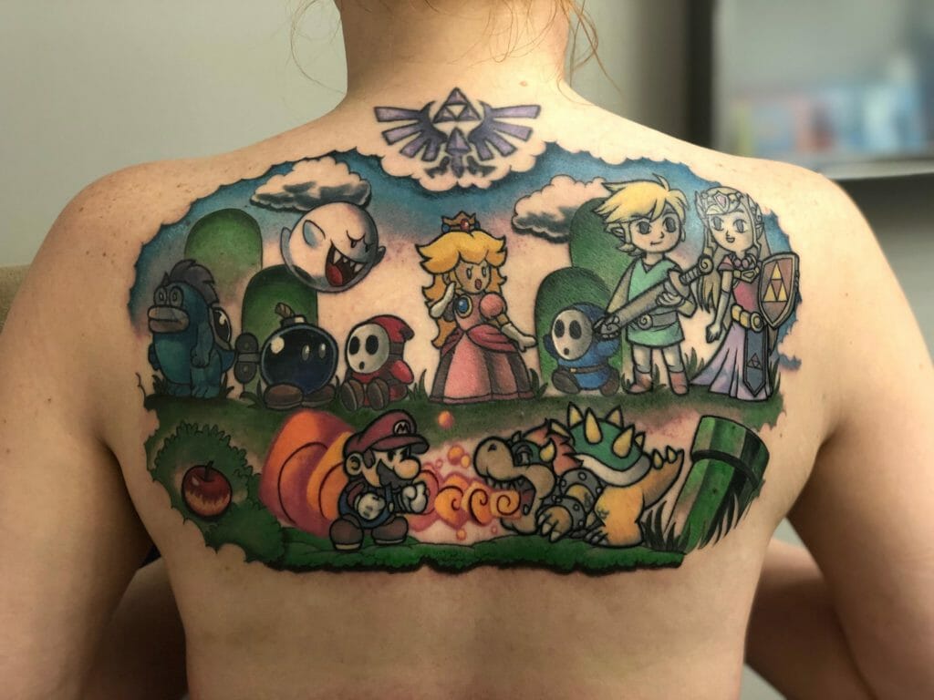 Nintendo gaming tattoo