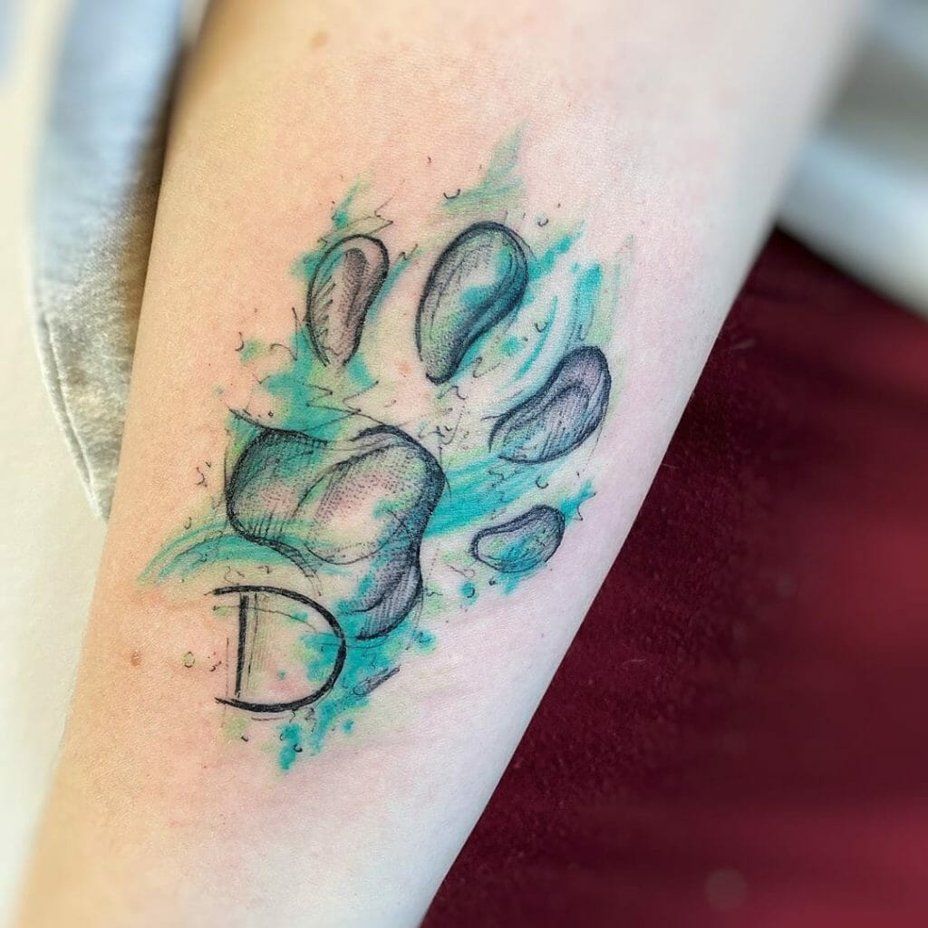 Paw print tattoo Outsons