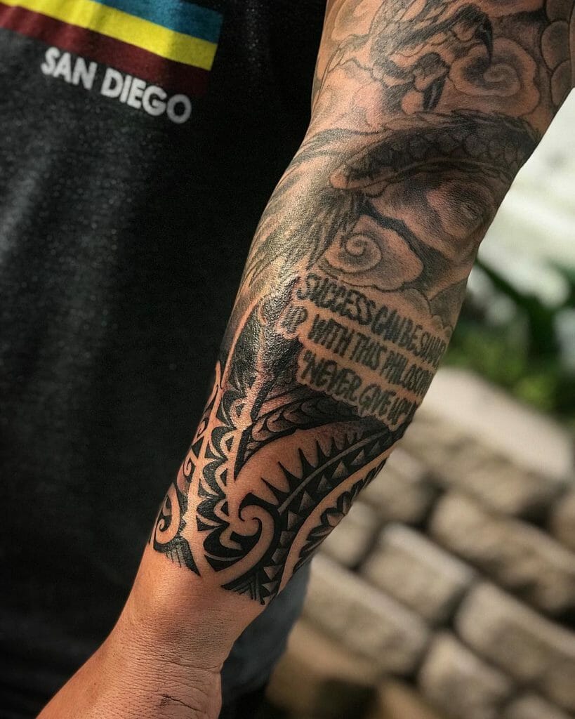 Polynesian tattoo forearm Outsons