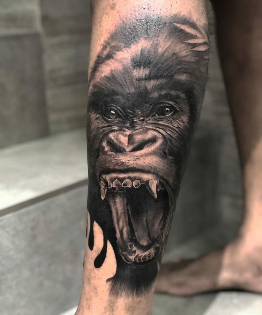 Silverback gorilla tattoo designs meaning