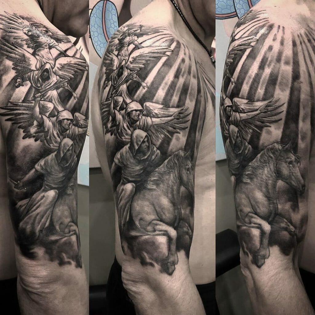 Sleeve Angel Tattoo Christian for Guys 6 Outsons