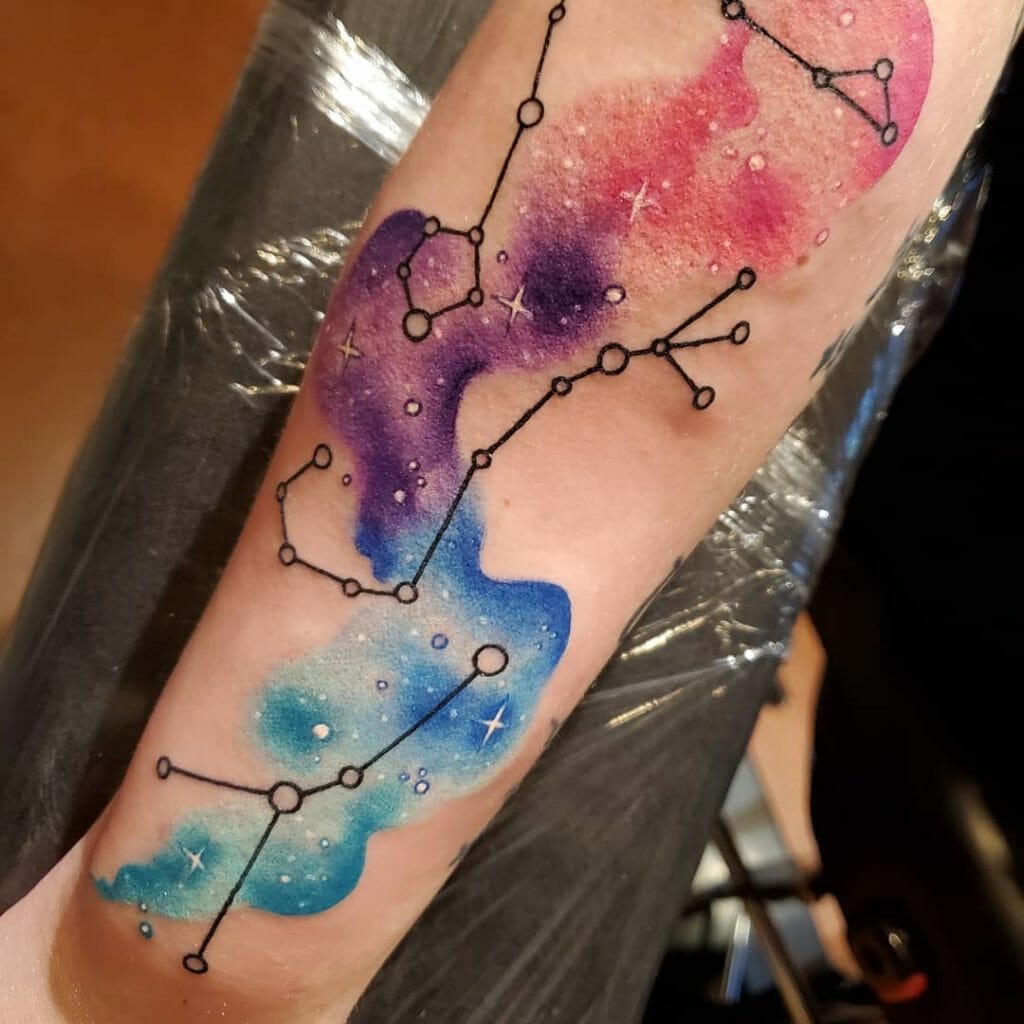Watercolor arm tattoo 1 Outsons