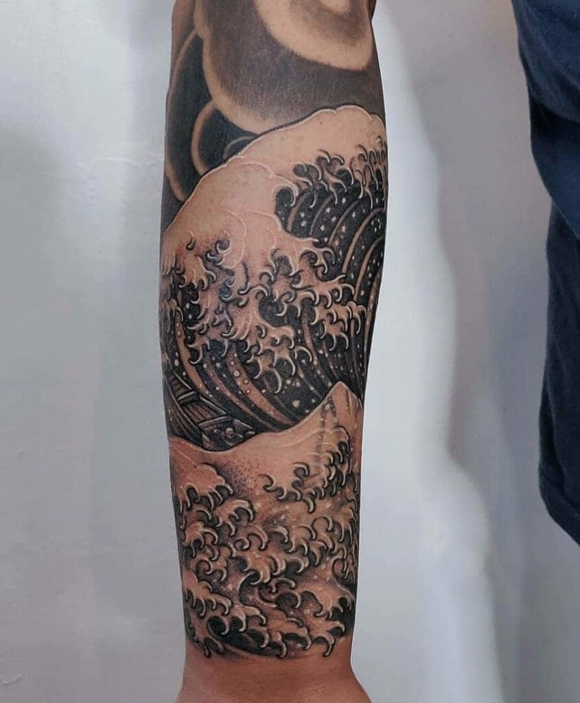 japanese wave tattoo