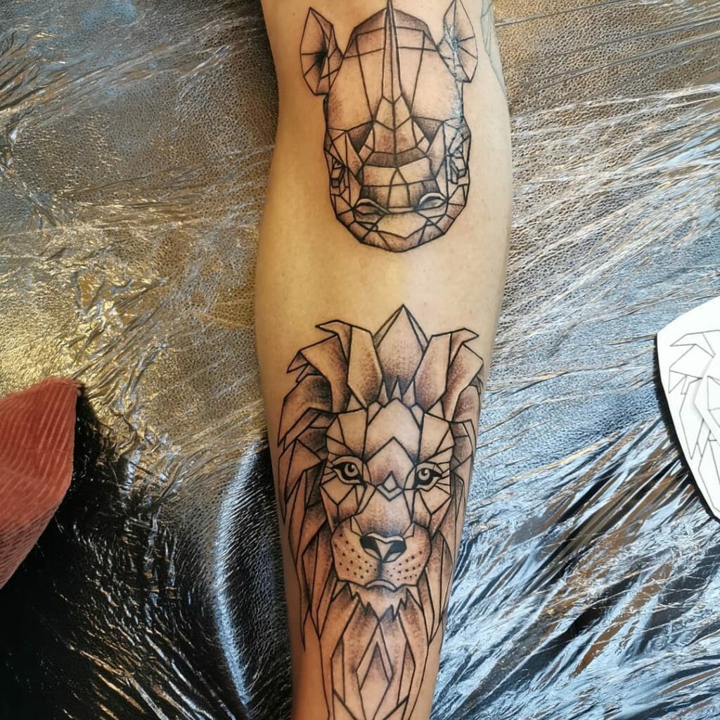 geometric animal tattoos