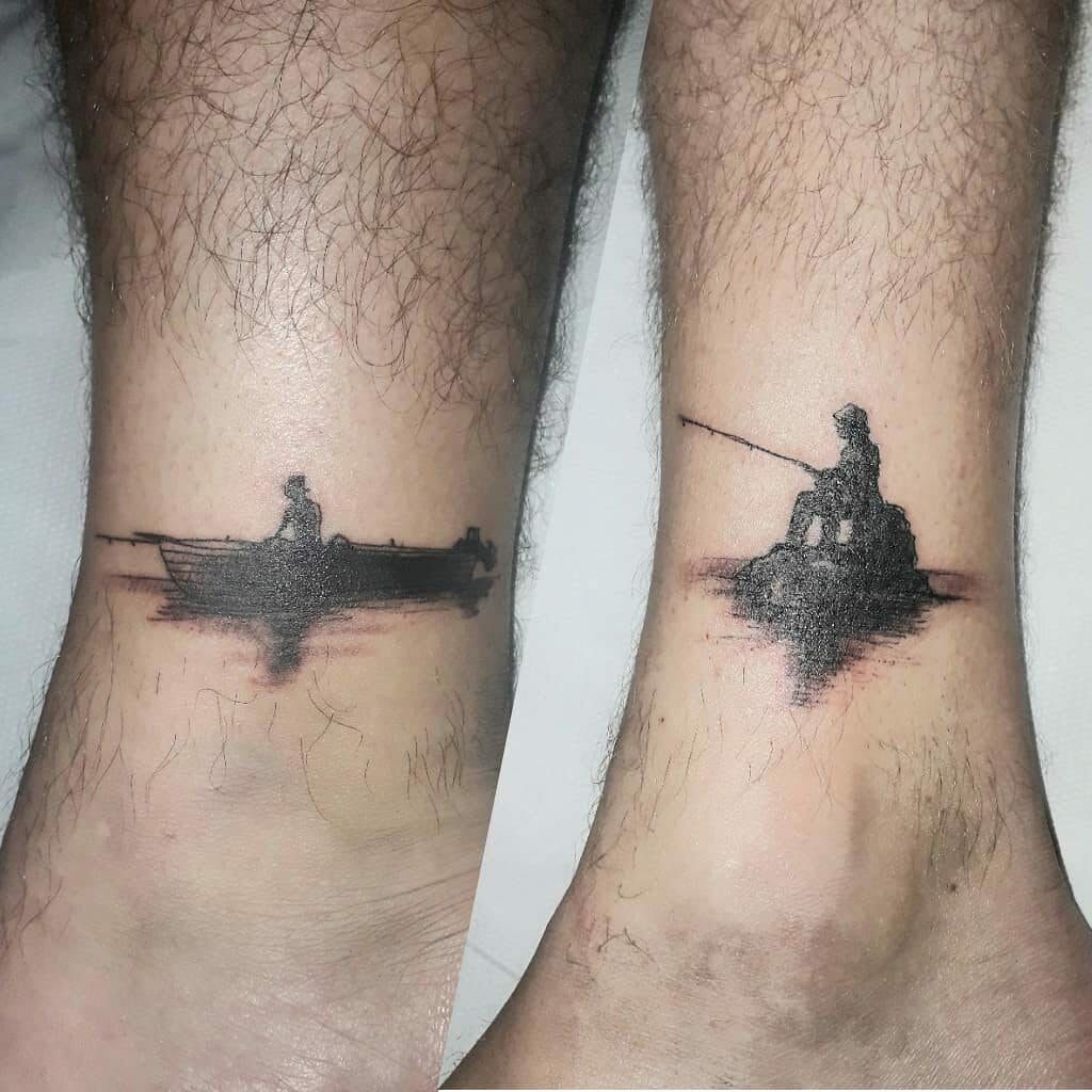 couples fishing tattoo