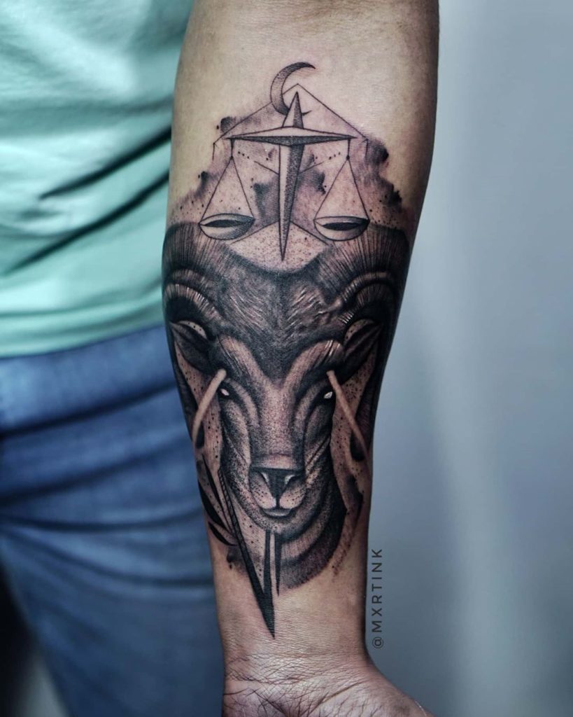 goat tattoo