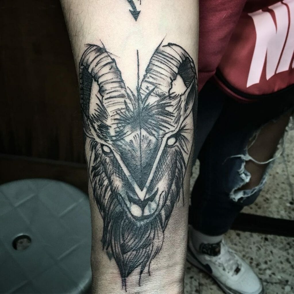 goat tattoo