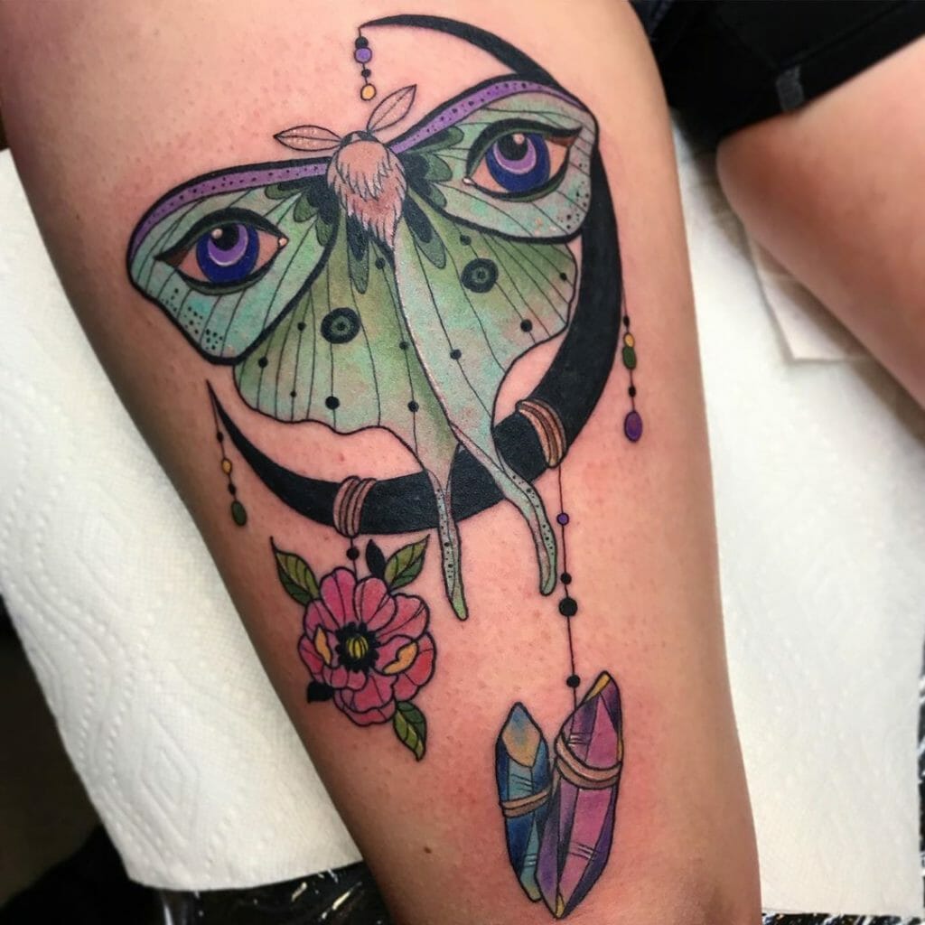 Luna moth tattoo meaning