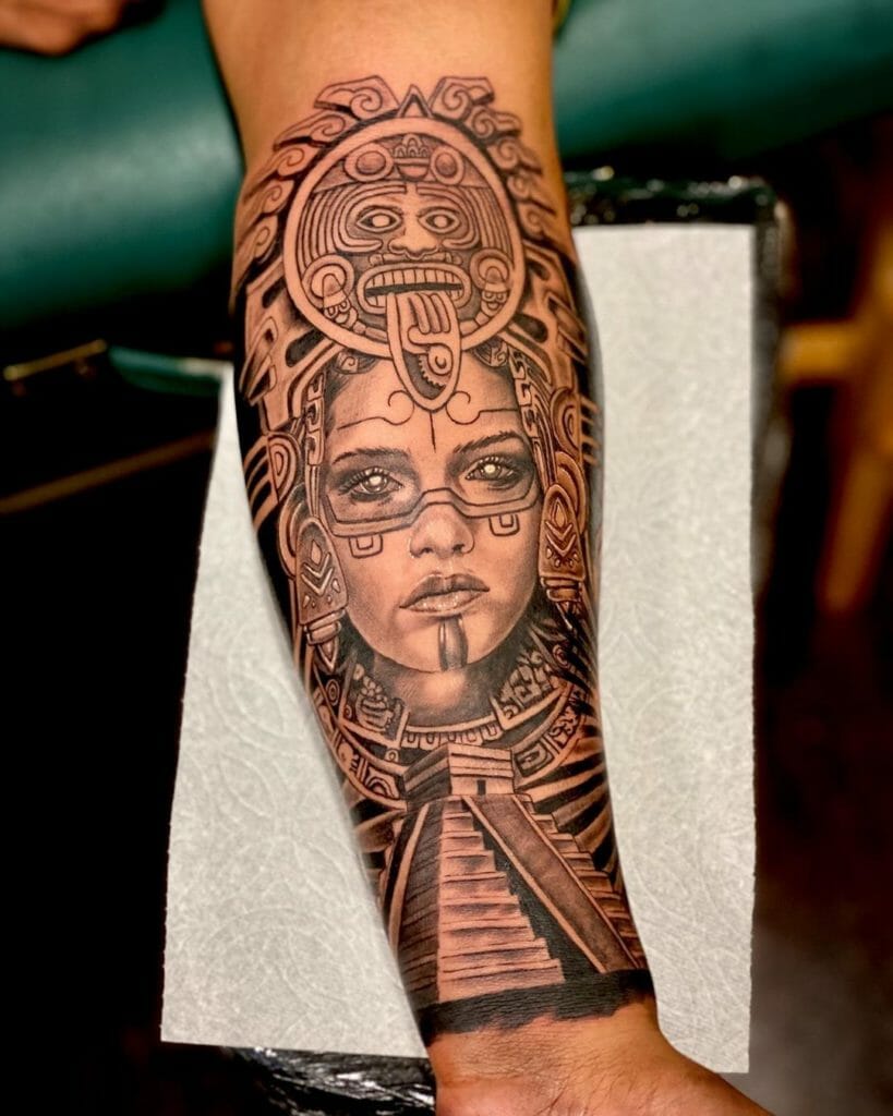 Mayan sun meaning tattoos