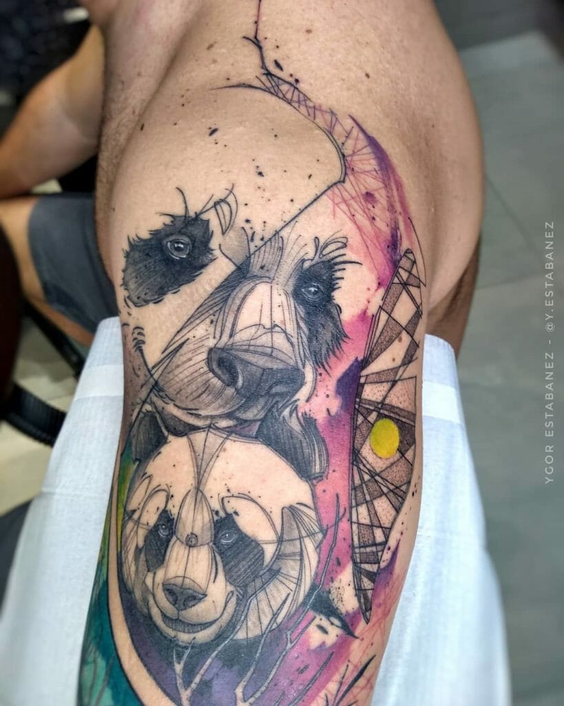 Panda bear tattoos meaning