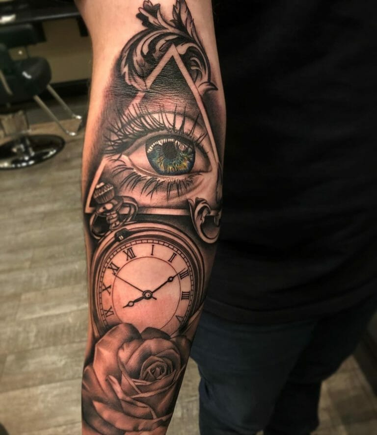 101 Amazing Pocket Watch Tattoo Ideas You Need To See! - Outsons