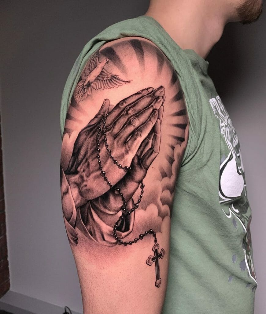 Praying hands tattoo4